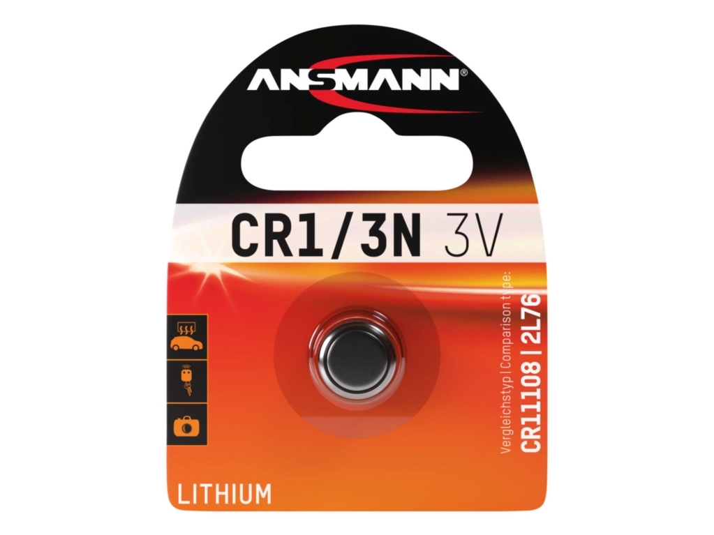 Ansmann Lithium Battery, Engångsbatteri, 1/3N, Litium, 3 V, 1 styck, -40 - 60 ° C | EL Artiklar - Batteri - Knappcell batteri | GameStuff