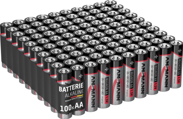 Ansmann Mignon AA LR6 Låda med 100 AA-batterier alkalisk-mangan 1,5 V 100 st | EL Artiklar - Batteri - AA-batterier | GameStuff