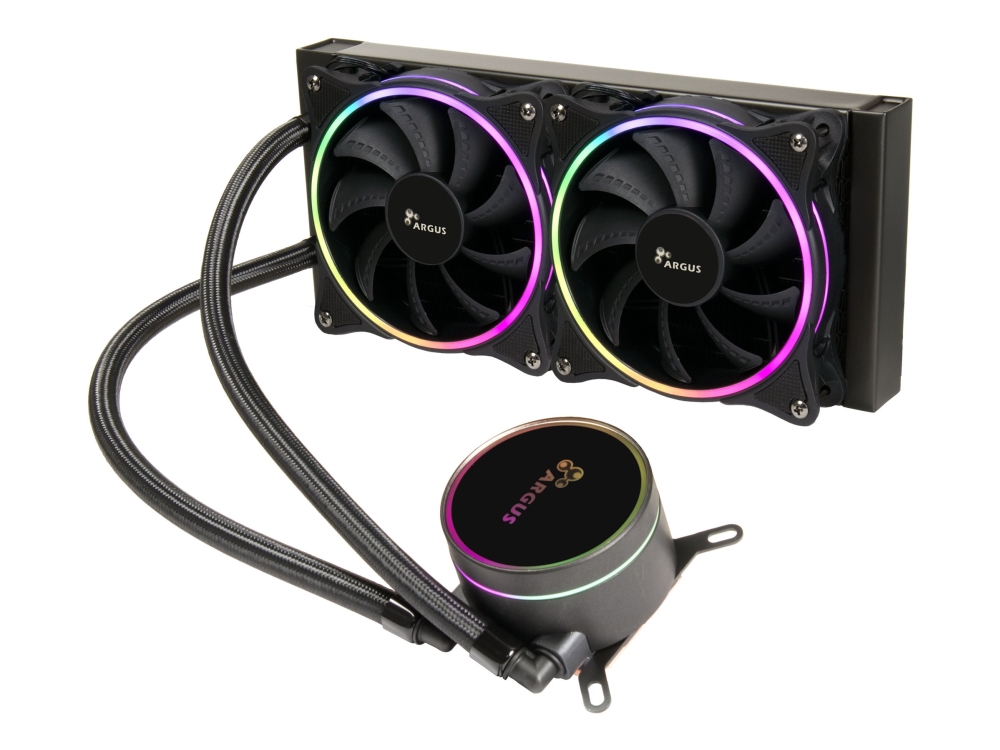 Inter-Tech Lc-240 Rgb - Processors Flydende Kølesystem - Høj Ydeevne - (For: Lga115x Socket, Lga1200, Lga1366, Lga1700, Lga1800 Socket, Lga775, Am3,