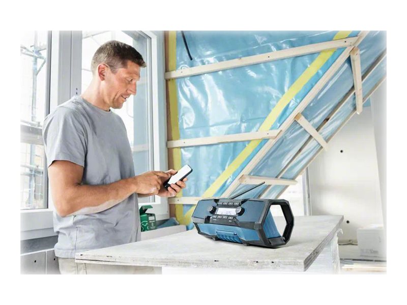 Bosch Gpb 18V-2 C Professional, Tragbar, Digital, Fm, 87,5 - 108 Mhz, Blau, Schwarz, Blau, Silber - Solo