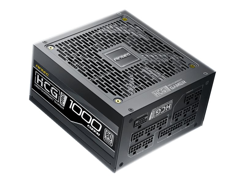 Antec High Current Gamer Hcg1000 Pro - Strømforsyning (Intern) - Atx12v 3.1 - 80 Plus Platinum - Ac 100-240 V - 1000 Watt - Aktiv Pfc - Europa