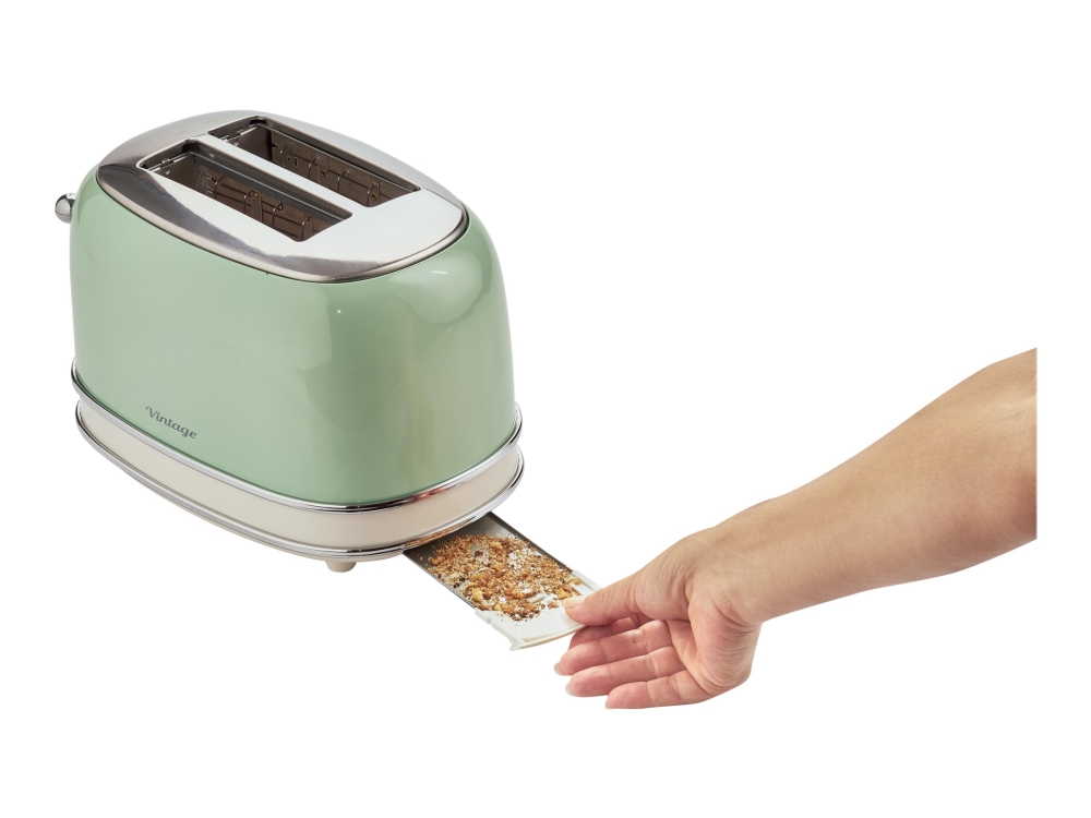 Ariete Vintage 0155 - Brødrister - 2 skive - 2 Holdere - grøn