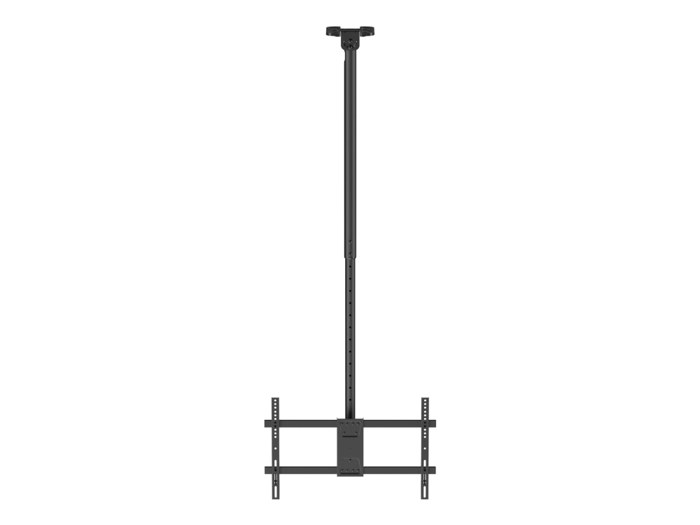 Deltaco Office - Montagekit (Deckenhalterung) - Ausziehbar - Für Flachbildschirm - 1090-1690 Mm, 60 Kg - Schwarz - Bildschirmgröße: 37"-86"