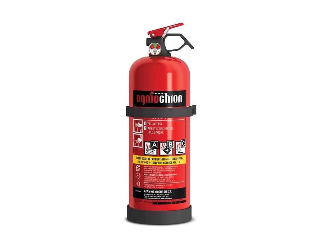 Ogniochron Dry Powder Fire Extinguisher Gp-2X 2Kg | Bilvård & Biltillbehör - Utvändiga utrustning för bilar | GameStuff