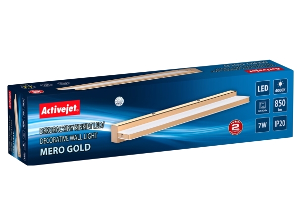 Activejet , Oberfläche, Rechteck, Nicht Austauschbare(S) Leuchtmittel, 4000 K, Ip20, Gold