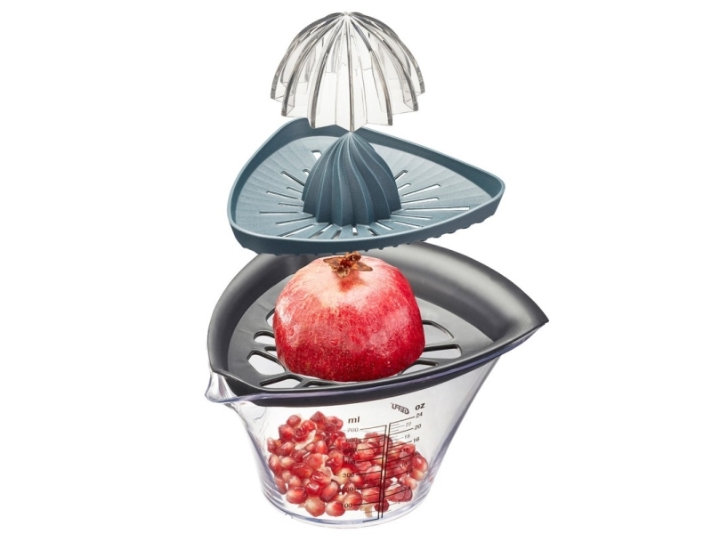 GEFU 14480, Manuel juicer, Sort, Transparent, 0,7 L, Plast, 180 mm, 213 mm