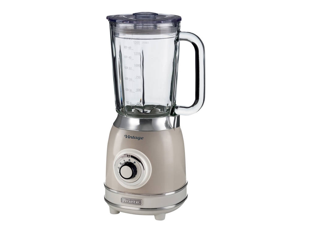Ariete 0583/03, Tischplatten-Mixer, 1,5 L, Pulsfunktion, Eis-Crusher, 1000 W, Beige