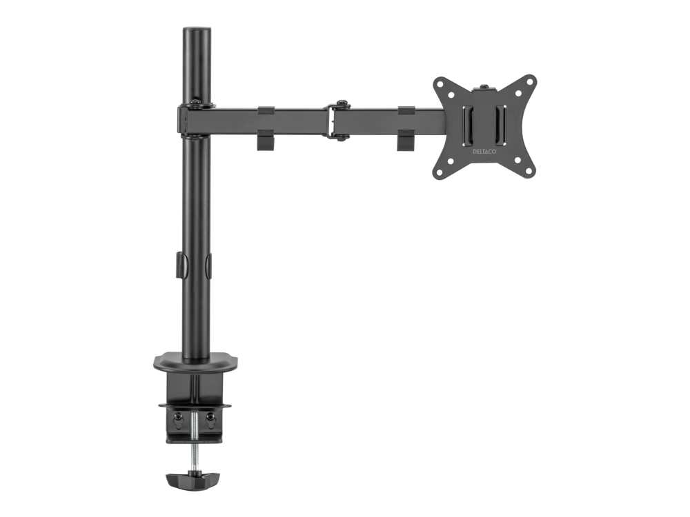 Deltaco - Monteringssæt (Monteringsenhed) - Justerbare Arme - For Lcd Display - Roter, Vip, Drej, Op Til 9 Kg - Sort - Skærmstørrelse: 13"-32" - Skri
