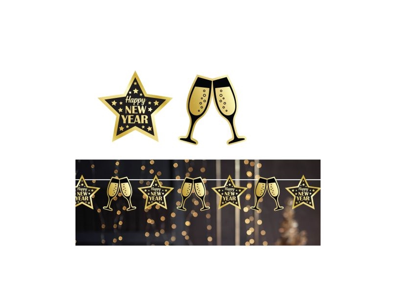 Happy New Year Guirlande, 3 M