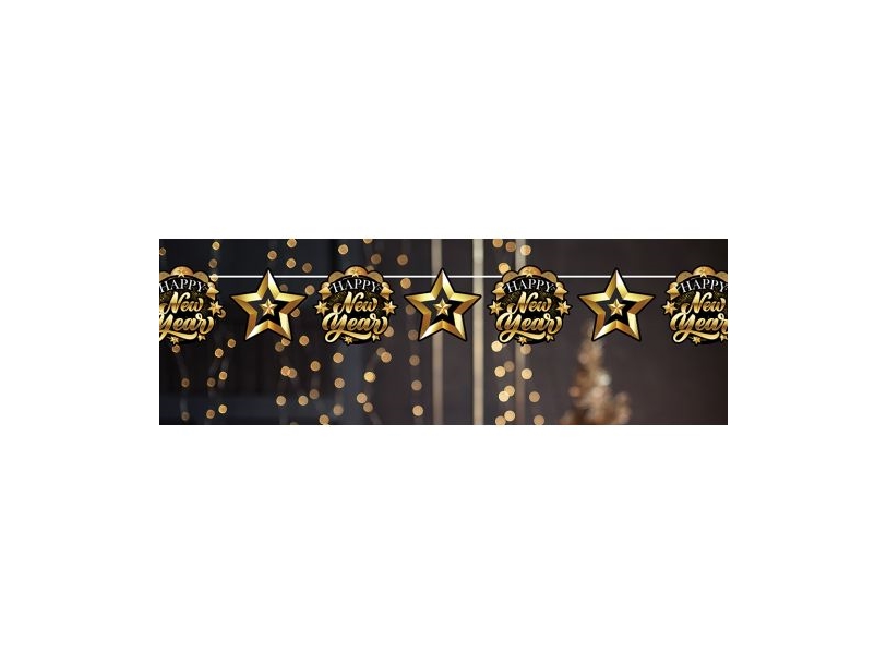 Happy New Year Girlande, 3 M