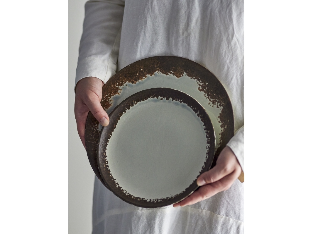 BLOOMINGVILLE Paula Tallrik, brun, stengods | N - A | GameStuff