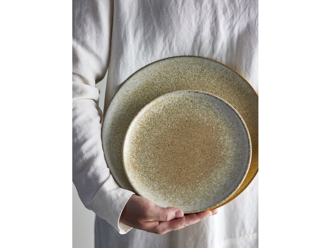 BLOOMINGVILLE Paula Tallrik, natur, stengods | N - A | GameStuff