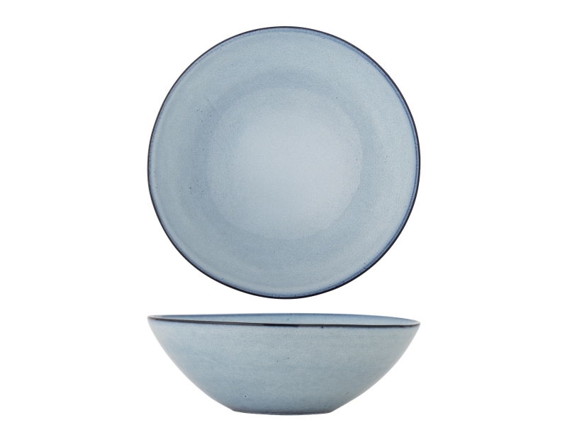 Bloomingville Sandrine Schale, Blau, Steingut