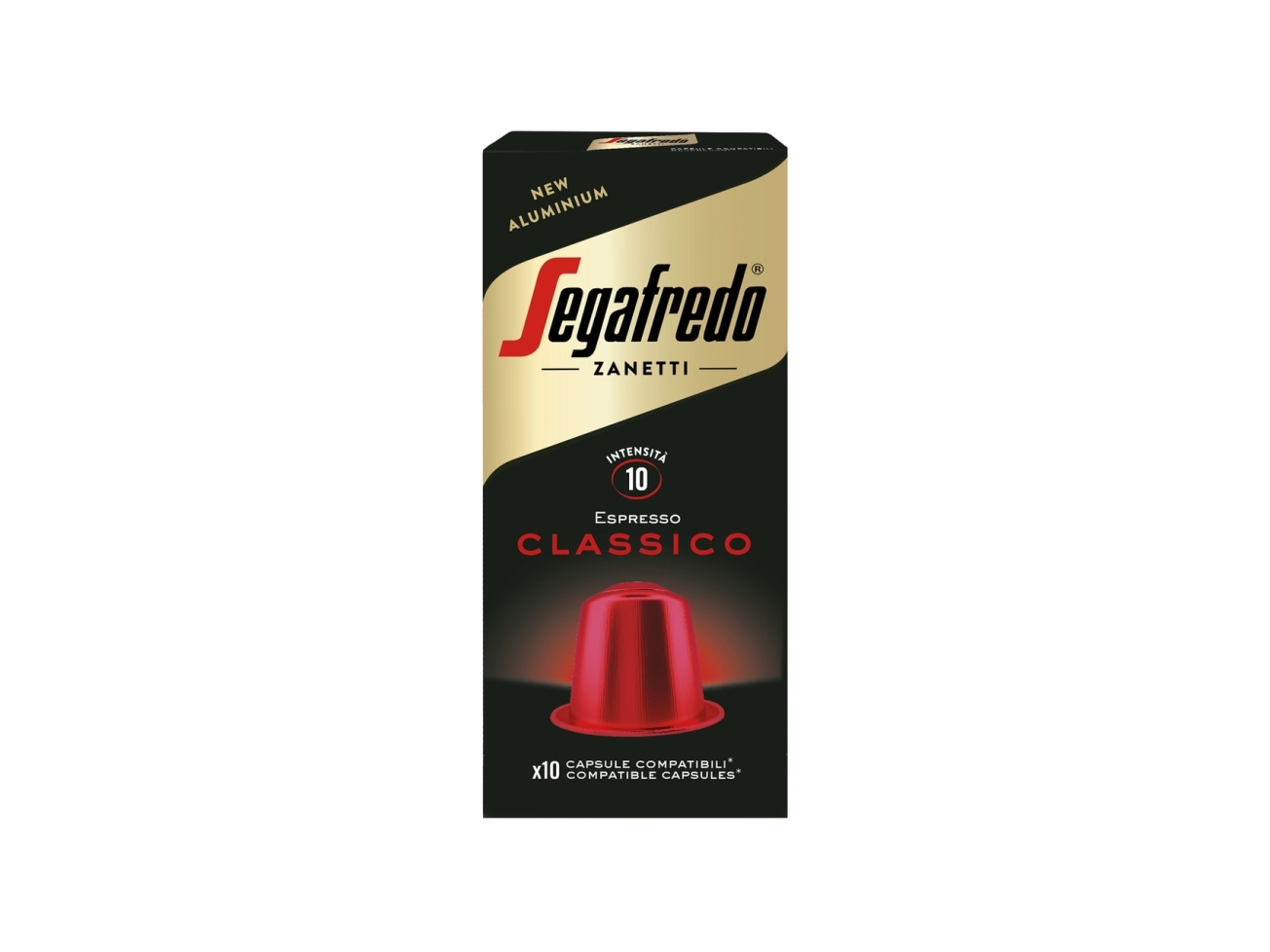 Segafredo Classico, Kaffekapsel, Espresso, Medium ristet, Nespresso, 51 g, Kasse