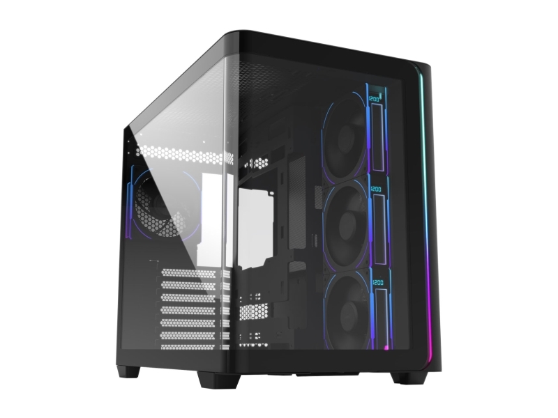 Fsp M580plus, Midi Tower, Pc, Black, Atx, Micro Atx, Mini-Itx, Glass, Spcc, 16 Cm