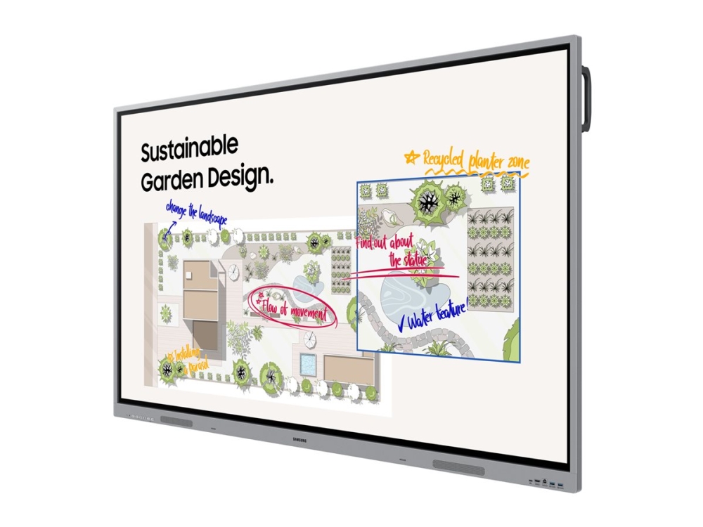 Samsung Interactive Display WE86FX - 86 Diagonal klass WEFX Series LED-bakgrundsbelyst LCD-skärm - utbildning/företag - med inbyggd interaktiv whiteboard, pekskärm (multitouch) - 4K UHD (2160p) 3840 x 2160 | Kontorsmaskiner - POS (Point of sale) - Allt i ett | GameStuff