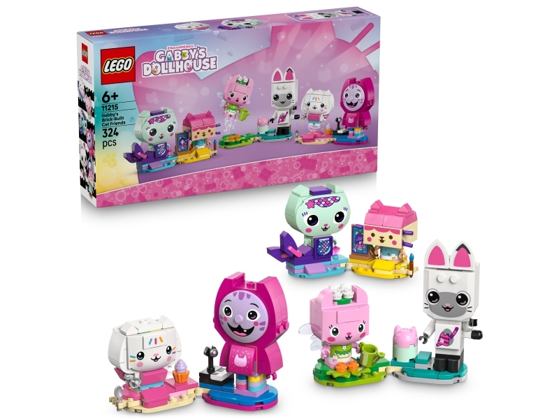LEGO Gabbys Dollhouse 11215 Gabbys klossbyggda kattvänner | LEGO® - LEGO® teman D-I - LEGO GABBYs dockhus | GameStuff