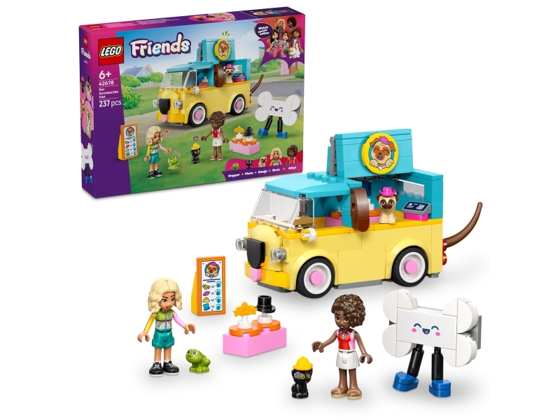 LEGO ® Friends - Vogn Med Kæledyrs-accessories 42678 - 237 Dele