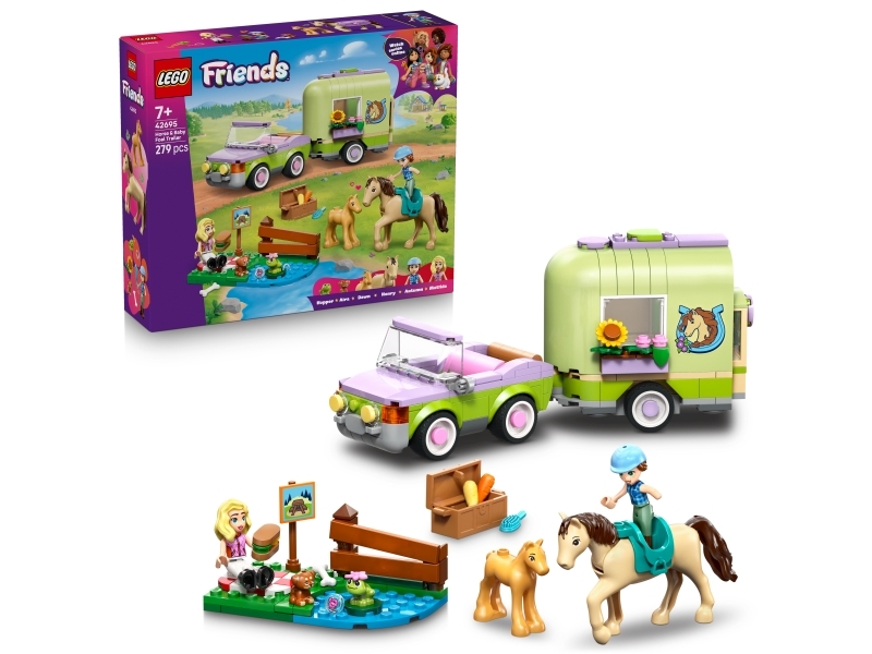 LEGO ® Friends - Heste- Og Føltrailer 42695 - 279 Dele