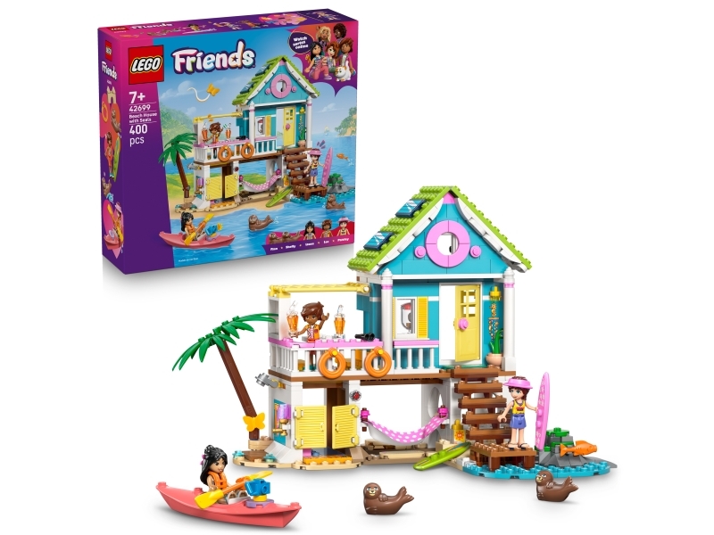 LEGO Friends 42699 Rantahuvila ja hylkeet