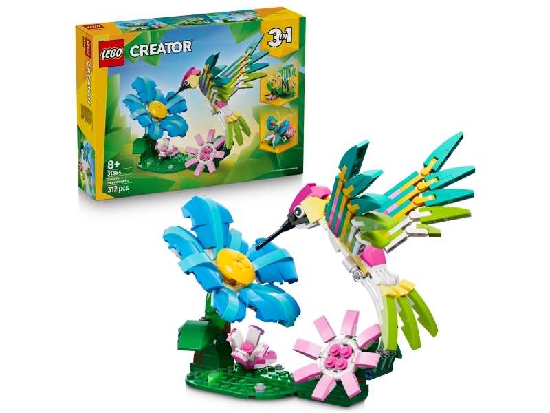 LEGO ® Creator - Vilde Dyr: Farverig Kolibri 31384 - 3-i-1 - 312