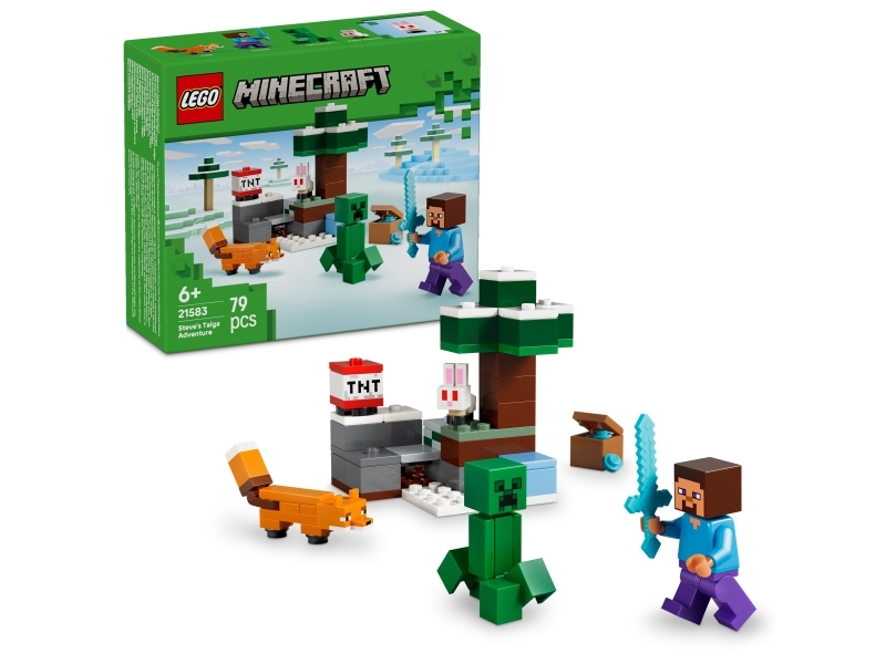 LEGO ® Minecraft - Steves Tajga-eventyr 21583 - 79 Dele