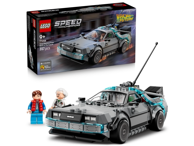 LEGO - Speed Champions - Time Machine from Back to the Future (77256) - GEEKD.dk