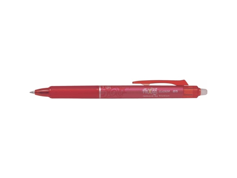 Kuglepen Pilot Frixion Clicker Rød Fine 0,5Mm - (12 Stk.)