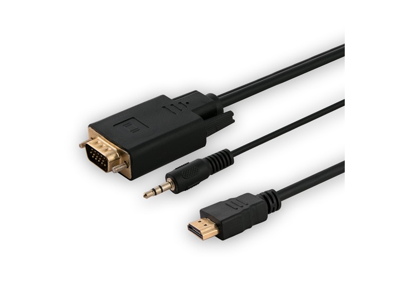 Adapter Av Savio Adapter Hdmi (M) -Vga (M) + Audio Cl-198