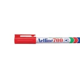 Permanent marker, Artline 700, 0,7 mm, rød, pakke a 12 stk | Skrivredskap - Märkpennor - Permanent Marker | GameStuff