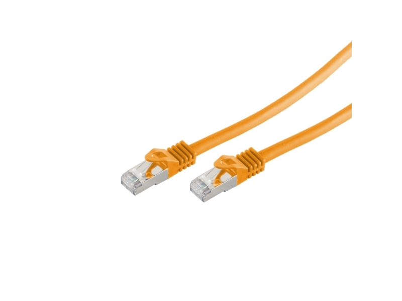 S/Conn Standard Patchkabel Cat. 6A Med Råkabel Cat.7, S/Ftp Dobbelt Afskærmet, Halogenfri, Gul, 50,0 M (16675550Y)