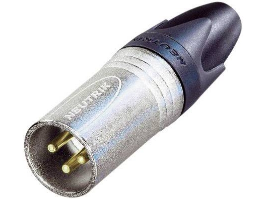 Neutrik Nc3mxx-Emc Xlr-Stik Stik, Lige Poltal: 3 Sølv 1 Stk