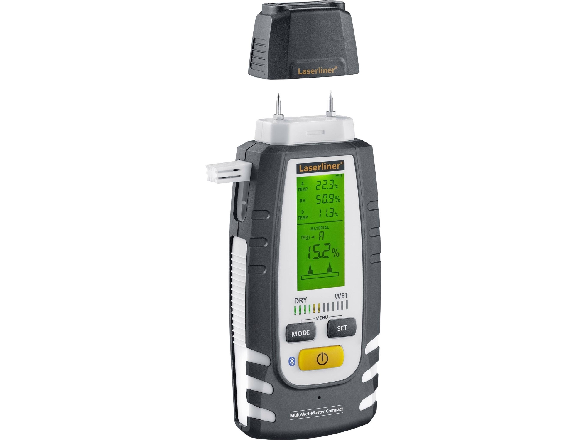 Laserliner MultiWet-Master Compact Plus Materialfuktmätare Temperaturmätning. | Ventilation & Klimat - Annan ventilation och klimat - Luftfuktighetsmätare | GameStuff