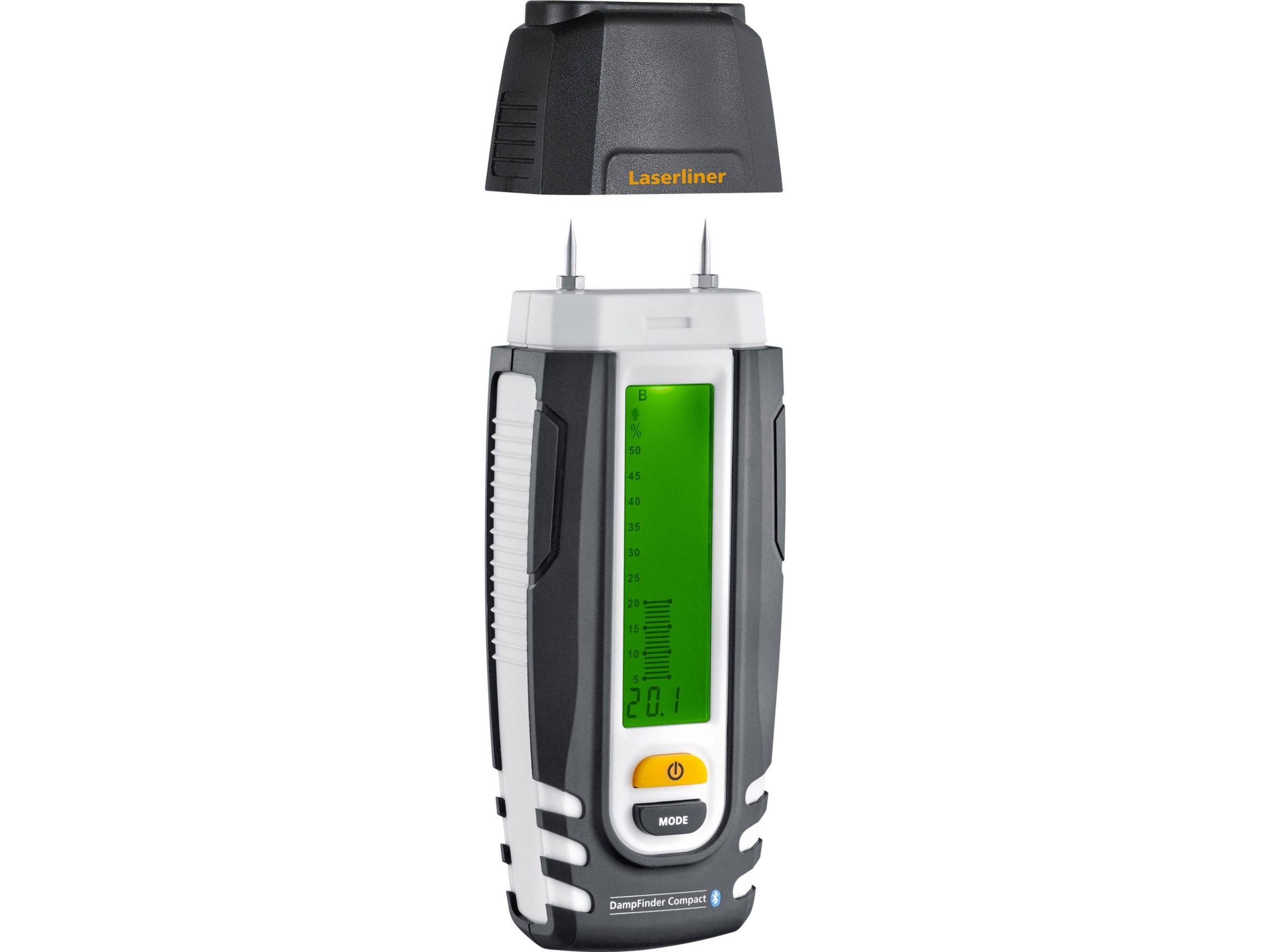 Laserliner DampFinder Compact Plus Materialfuktmätare Mätområde Träfukt (område) 5,6 till 103,6 % Temperaturmätning. | Ventilation & Klimat - Annan ventilation och klimat - Luftfuktighetsmätare | GameStuff