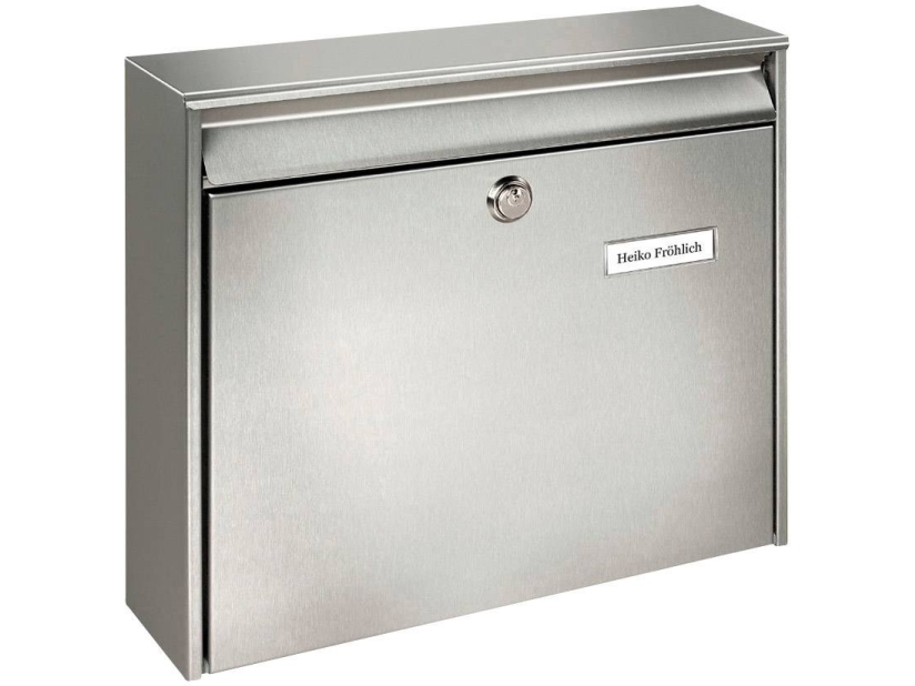 Burg Wächter 20200 BORKUM 3877 NI Brevlåda Rostfritt stål Silver Nyckellås | Huset - Inredning - Brevlådor | GameStuff