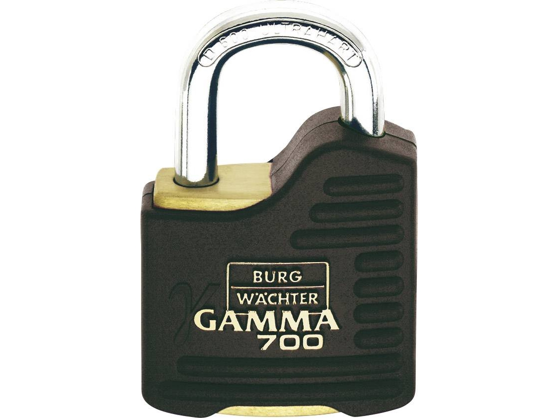 Burg Wächter Gamma 700 55 SB hänglås identiskt mässing, svart profil cylinder hänglås | Huset - Säkerhet & Larm - Hänglås | GameStuff