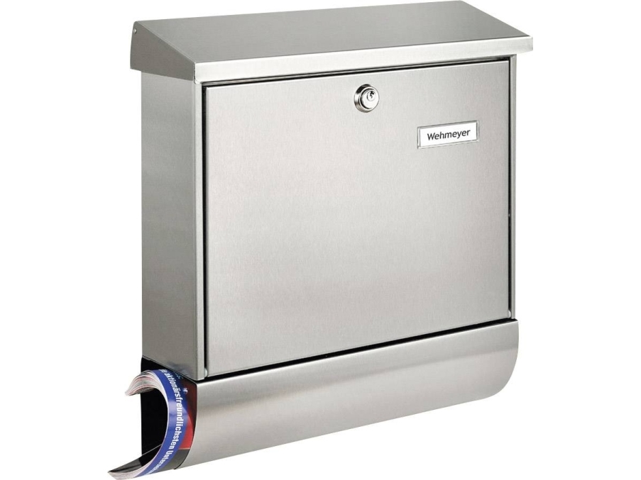 Postbox Burg Wächter AMRUM-SET 38670 NI Rostfritt stål Silver Nyckellås | Huset - Inredning - Brevlådor | GameStuff