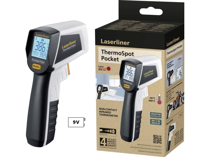 Laserliner ThermoSpot infraröd termometer i fickformat | Ventilation & Klimat - Annan ventilation och klimat - Temperaturmätningsutrustning | GameStuff