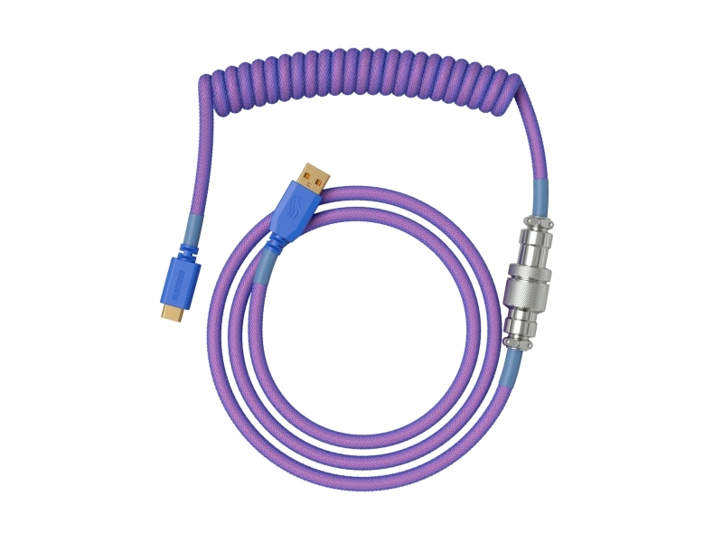 Glorious Gaming Glo-Kb-Acc-Cbl-Coil-Neb, Violett, 1,4 M, 1 Stück(E), Glorious Gaming, Usb Typ-A, Usb Typ-C, Pilot