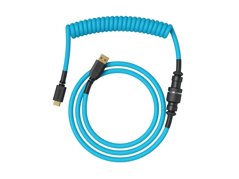 Glorious Gaming Glo-Kb-Acc-Cbl-Coil-Eblu, Hellblau, 1,4 M, 1 Stück(E), Glorious Gaming, Usb Typ-A, Usb Typ-C, Pilot