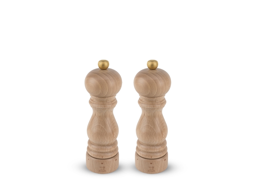 Peugeot Paris u''Select, Salt og peberkværn sæt, Træ, Bøgetræ, Rustfrit stål, 180 mm, Frankrig