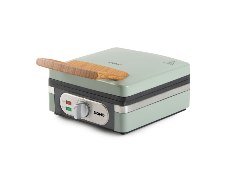 Domo DO9273W, 2 våffla/våfflor, Rektangulär, Grön, Salvia, 0,75 m, 1400 W, 192 mm | Köksapparater - Bröd & Rostat bröd - Våffeljärn | GameStuff