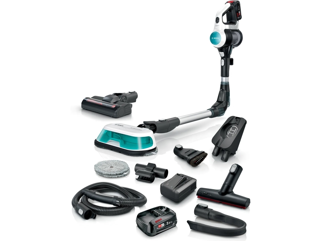 Bosch Bss712xhyg, 2-I-1 Stangstøvsuger, Poseløs, Turkisfarve, Sort, Sølv, Hvid, 0,3 L, Dry, Hepa
