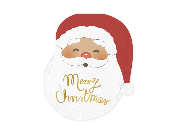 Weihnachtsmann-Servietten, 12 Stück