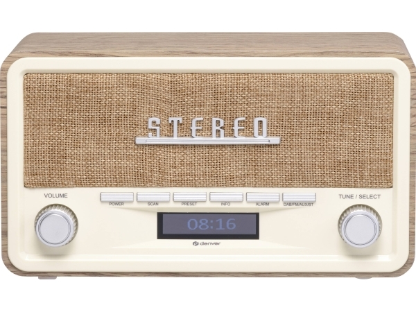 Tischradio Denver Dab-18Lw Light Wood Dab, Fm Holz (Hell)