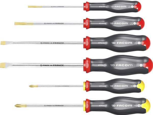 Facom Skruvmejselsats Workshop 6 delar | Verktyg & Verkstad - Skruvmejsel - Skruvmejselset | GameStuff