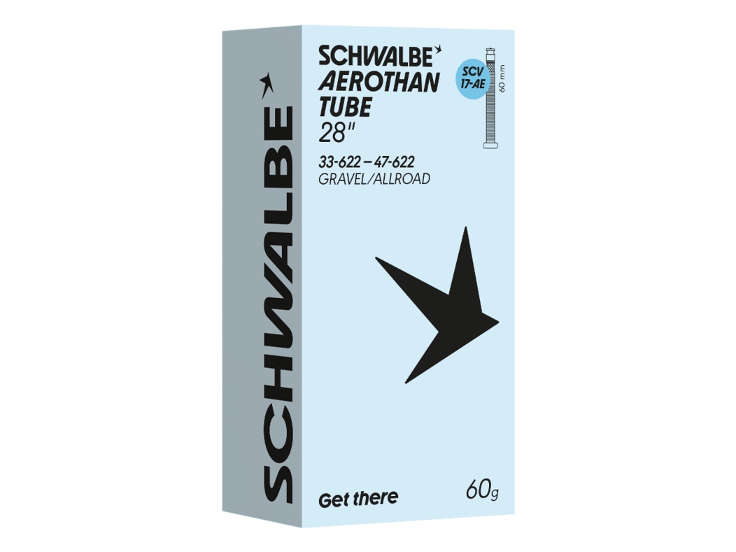 SCHWALBE Aerothan Tube SCV17-AE 700 x 33-47 (33-47x622) Clik 60 mm