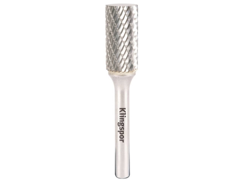 Grąžtas KLINGSPOR FREZA IŠ KIETLYDŽIO HF 100 A/12,7mm/610 CILINDRINĖ FI=12,7x25mm, kotelis 6mm,