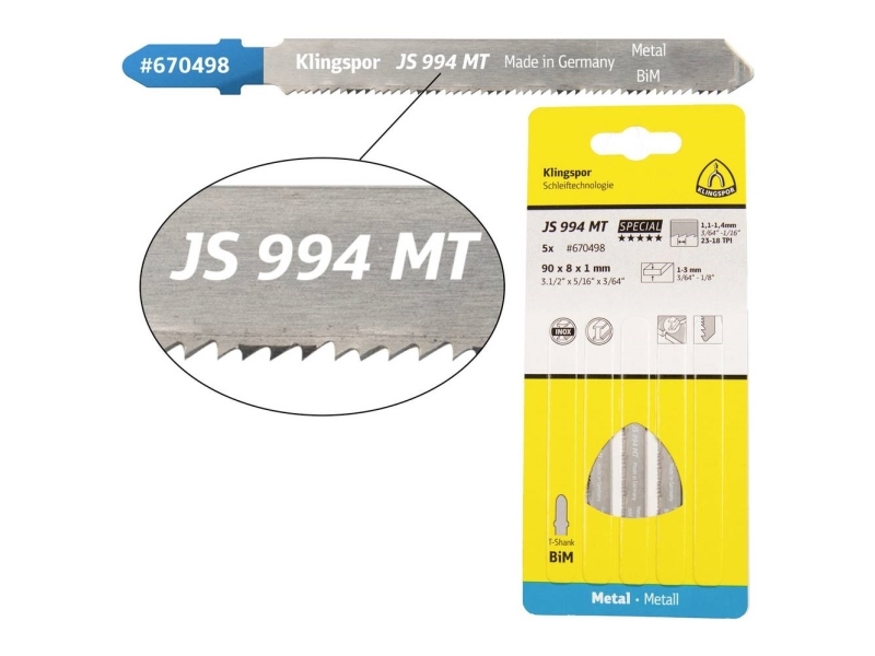 Terän ura 670498 Palapelin terät 5 kpl