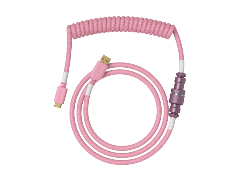 Glorious Glorious Gmmk Coiled Cable Pixel Pink, Spiralkabel, Usb-C/Usb-A - Pink